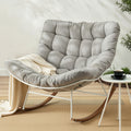 Gardeon Outdoor Rocking Chair Papasan White Garden Patio Lounge
