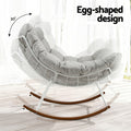 Gardeon Outdoor Rocking Chair Papasan White Garden Patio Lounge