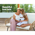 Gardeon 4 Piece Outdoor Rattan Sofa Set Lounge Chairs Table