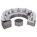 Gardeon 8 Seater Outdoor Sofa Set 11PCS Table Chair Set Garden Rattan Furniture