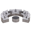 Gardeon 8 Seater Outdoor Sofa Set 11PCS Table Chair Set Garden Rattan Furniture
