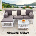 Gardeon 4 Seater Outdoor Lounge Set 5PC Garden Patio Furniture