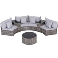 Gardeon 4 Seater Rattan Outdoor Sofa Set 7PC Garden Patio Furniture