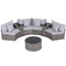 Gardeon 4 Seater Rattan Outdoor Sofa Set 7PC Garden Patio Furniture