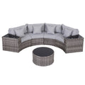 Gardeon 4 Seater Rattan Outdoor Sofa Set 7PC Garden Patio Furniture