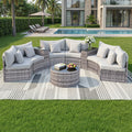 Gardeon 6 Seater Outdoor Sofa Set 9PCS Rattan Patio Furniture