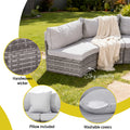 Gardeon 6 Seater Outdoor Sofa Set 9PCS Rattan Patio Furniture