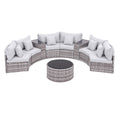 Gardeon 6 Seater Outdoor Sofa Set 9PCS Rattan Patio Furniture