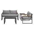 Gardeon 3 Seater Corner Modular Outdoor Sofa Lounge Steel
