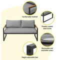Gardeon 3 Seater Corner Modular Outdoor Sofa Lounge Steel