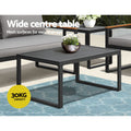 Gardeon 3 Seater Corner Modular Outdoor Sofa Lounge Steel