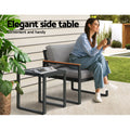 Gardeon 3 Seater Corner Modular Outdoor Sofa Lounge Steel