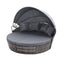 Gardeon Wicker Sun Lounge Grey Outdoor Day Bed Furniture Patio