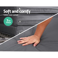 Gardeon Wicker Sun Lounge Grey Outdoor Day Bed Furniture Patio