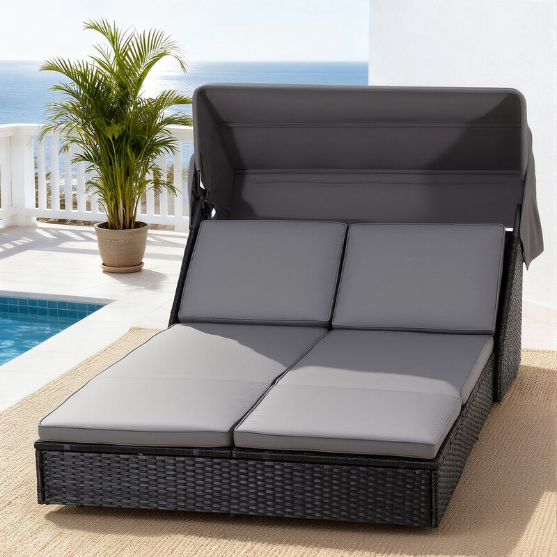 Gardeon Outdoor Day Bed Sun Lounge Wicker Lounger Patio Furniture