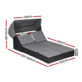 Gardeon Outdoor Day Bed Sun Lounge Wicker Lounger Patio Furniture