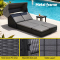 Gardeon Outdoor Day Bed Sun Lounge Wicker Lounger Patio Furniture