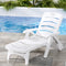 Gardeon Sun Lounger Folding Chaise with Wheels Outdoor Patio