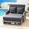 Gardeon Wicker Day Bed Lounger Grey Outdoor Patio Furniture