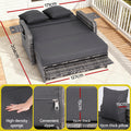 Gardeon Wicker Day Bed Lounger Grey Outdoor Patio Furniture