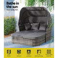 Gardeon Outdoor Wicker Sun Lounge Sofa Day Bed Patio Furniture