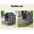 Gardeon Outdoor Wicker Sun Lounge Sofa Day Bed Patio Furniture