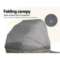 Gardeon Outdoor Wicker Sun Lounge Sofa Day Bed Patio Furniture