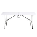 Gardeon 180cm Folding Table Portable Fold-in-Half with Handle Camping Picnic