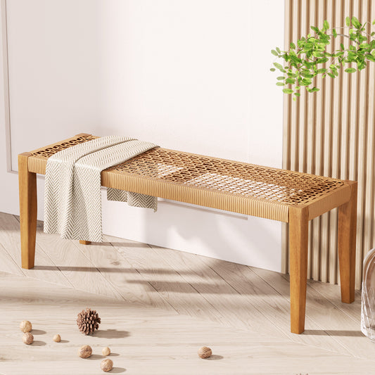 Gardeon 2-Seater Acacia Wood Garden Bench Outdoor Patio Furniture