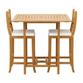 Gardeon Acacia Wood Outdoor Bar Set 5 Piece Patio Table Stools