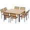 Gardeon 9pc Outdoor Dining Set Wooden Table Chairs