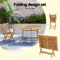 Gardeon Outdoor Dining Set 7pc Wooden Table Chairs Foldable