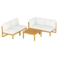 Gardeon 4-Seater Outdoor Sofa Set 5PCS Wooden Lounge Garden Furniture