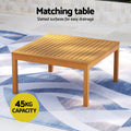 Gardeon 4-Seater Outdoor Sofa Set 5PCS Wooden Lounge Garden Furniture