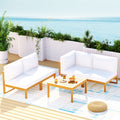 Gardeon 4-Seater Outdoor Sofa Set 5PCS Wooden Lounge Garden Furniture