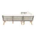 Gardeon 5 Seater Outdoor Sofa Set Wooden Lounge Aluminium Frame