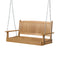 Gardeon 2 Seat Porch Swing Chair Wooden Teak Outdoor Bench w/ Chain