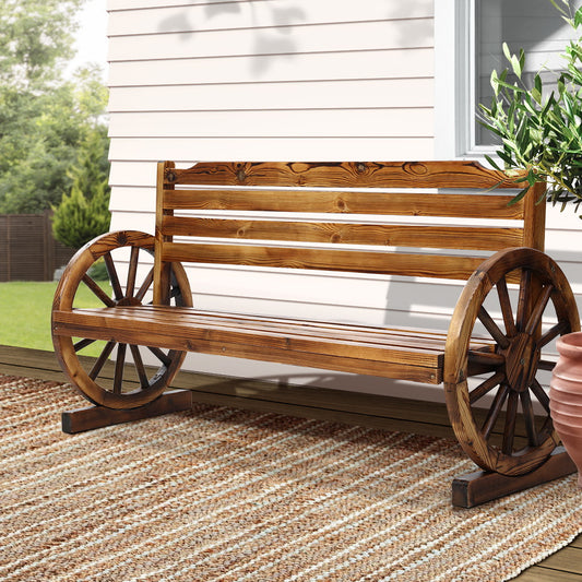 Gardeon 3 Seat Wooden Garden Bench Outdoor Patio Lounge Chair