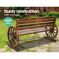 Gardeon 3 Seat Wooden Garden Bench Outdoor Patio Lounge Chair