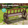 Gardeon 3 Seater Wooden Garden Bench Wagon Chair Patio Furniture