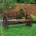 Gardeon 3 Seater Wooden Garden Bench Wagon Chair Patio Furniture
