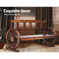 Gardeon 3 Seater Wooden Garden Bench Wagon Chair Patio Furniture