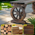 Gardeon Outdoor Garden Bench Wooden Patio Furniture Wagon Seat