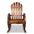 Gardeon Rocking Chair Brown Wagon Wheel Design Outdoor