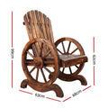 Gardeon Wooden Wagon Chair Outdoor Garden