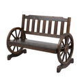 Gardeon 2 Seater Wooden Garden Bench Brown Patio Outdoor Wagon Chair