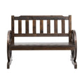 Gardeon 2 Seater Wooden Garden Bench Brown Patio Outdoor Wagon Chair