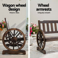 Gardeon 2 Seater Wooden Garden Bench Brown Patio Outdoor Wagon Chair