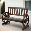 Gardeon 2 Seater Wooden Garden Bench Brown Patio Outdoor Wagon Chair