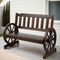 Gardeon 2 Seater Wooden Garden Bench Brown Patio Outdoor Wagon Chair